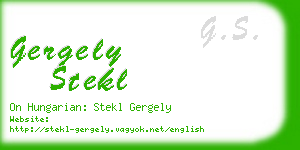 gergely stekl business card